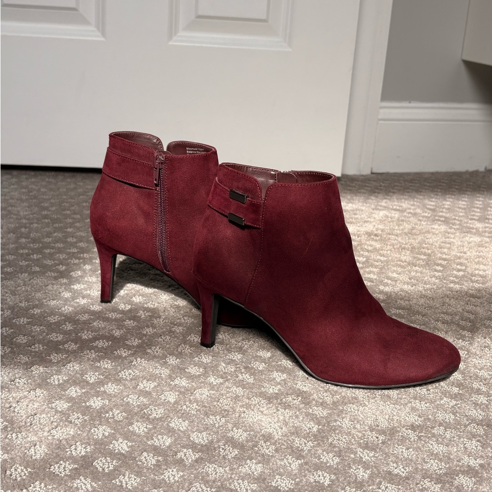 Alfani Rich Burgundy Ankle Booties
